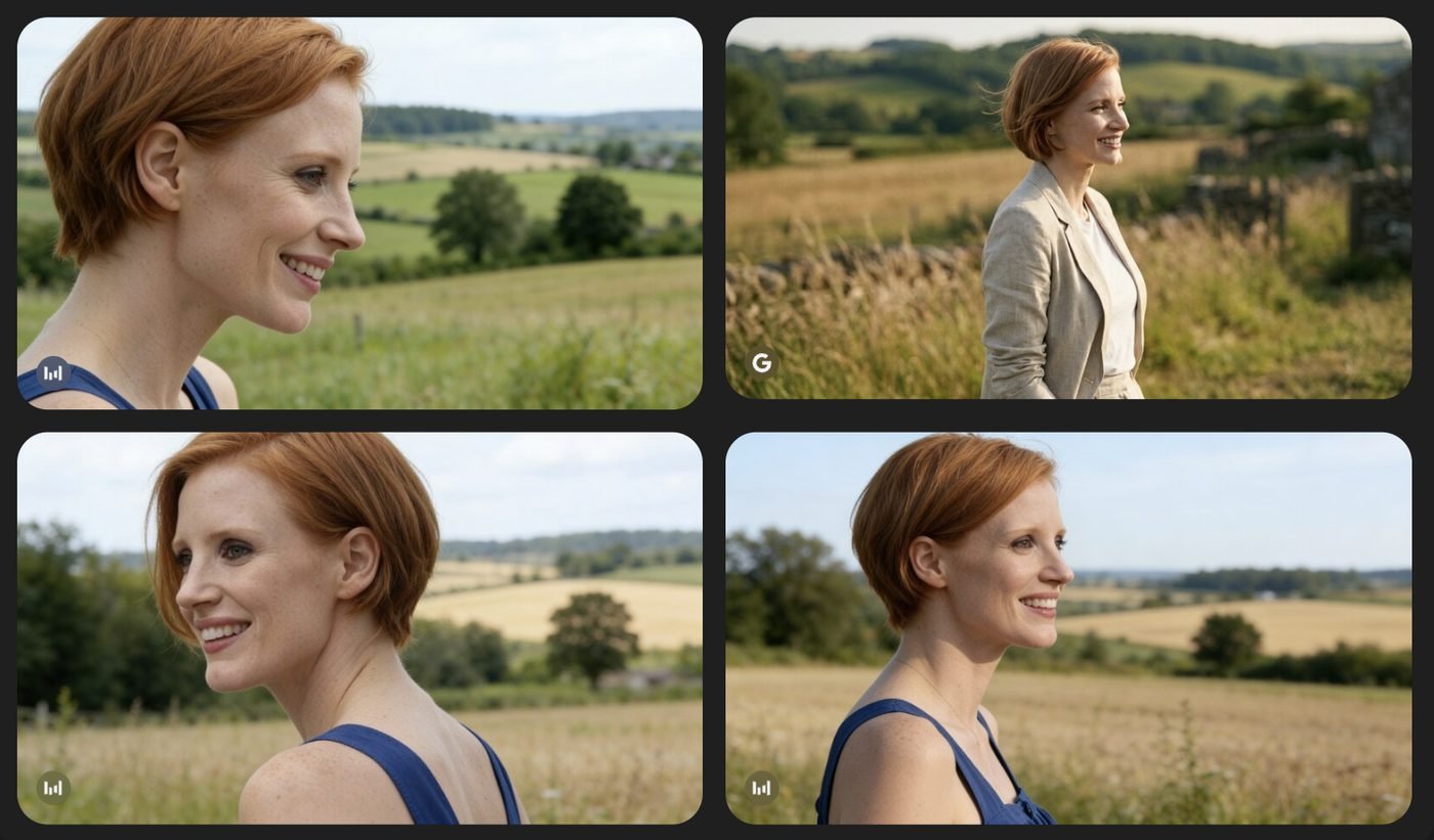Character development, protagonist in landscape